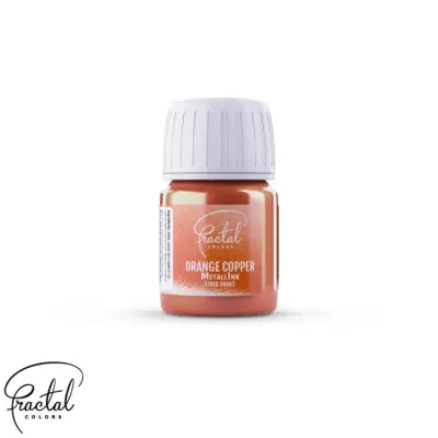 Tekutá metalická barva Orange Copper 30 ml – Fractal