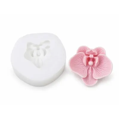 Silikonová forma Orchidej na květinové dekorace 6 x 6,5 cm