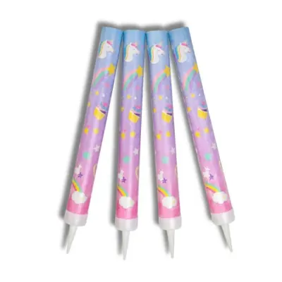 Dortová fontána s jednorožci 16 cm (4 ks) – Godan