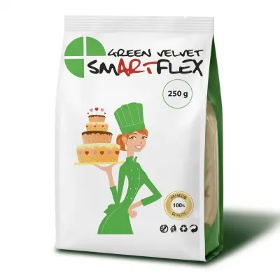 Potahovací a modelovací hmota zelená 250 g – Smartflex