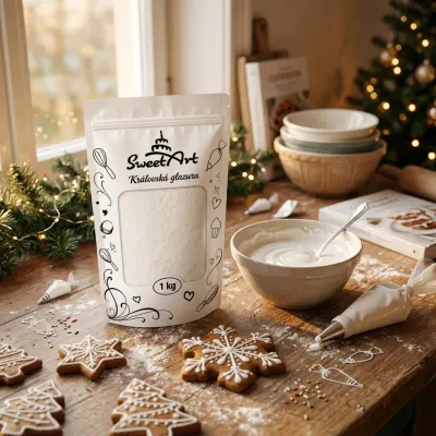 Královská glazura cukrová poleva na perníčky 1 kg – SweetArt