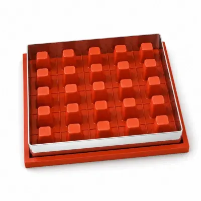 Dortová forma Zila čtvercová na 25 porcí, 20 × 20 cm – Zila