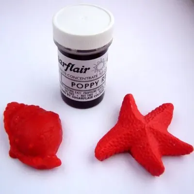 Gelová barva Poppy Red 25 g – Sugarflair