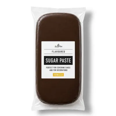 Hnědý potahovací fondán s vanilkovou příchutí 1 kg – SweetArt