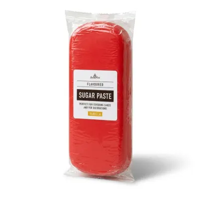 Červený fondán Coral Red s vanilkovou příchutí 1 kg – SweetArt