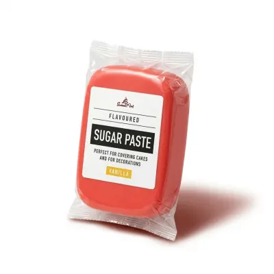 Potahovací a modelovací hmota vanilková Coral Red 250 g – SweetArt