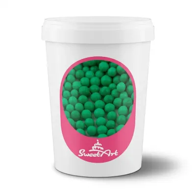 Cukrové perly vánoční zelené 7 mm 1 kg – SweetArt