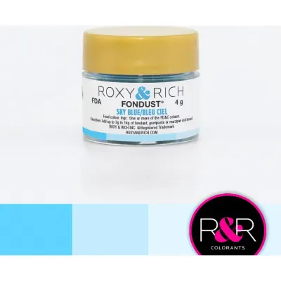 Prachová barva nebesky modrá 4 g – Roxy and Rich
