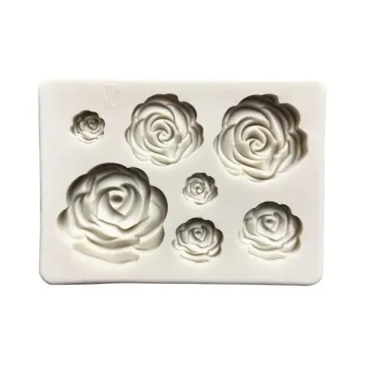 Silikonová forma Růže, motivy 0,9–2,9 cm