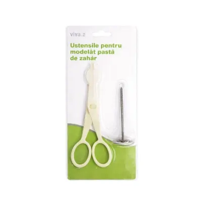 Cukrářský hřebík na květy z krému s nůžkami, průměr 3,2 cm
