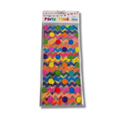 Celofánový sáček Barevné tvary 12,5 × 27 cm (12 ks)