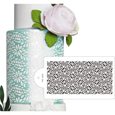 Stencil šablona na dort Flowers 40x21 cm – Cakesicq