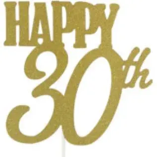 Zápich do dortu Šťastných 30 let – Cakesicq