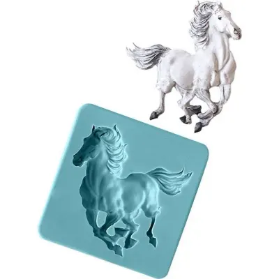 Silikonová formička kůň běžící 7x7 cm – Cakesicq