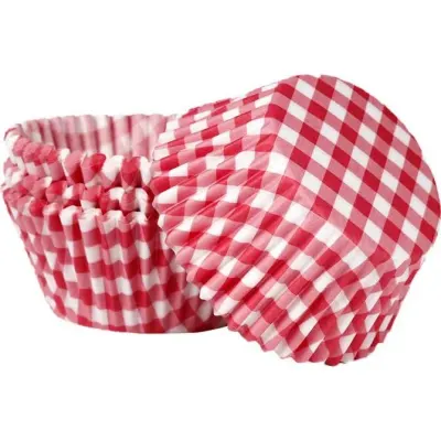 Košíčky na muffiny červeno-bílé 50 × 30 mm 50 ks – Cakesicq