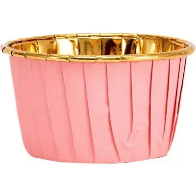 Košíčky na muffiny růžové s pevným okrajem 50x39 mm 50 ks – Cakesicq
