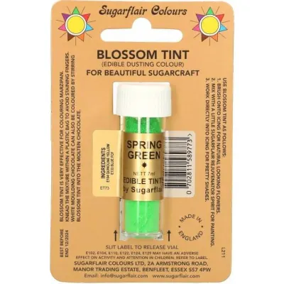 Jedlá prachová barva Spring Green 7 ml – Sugarflair