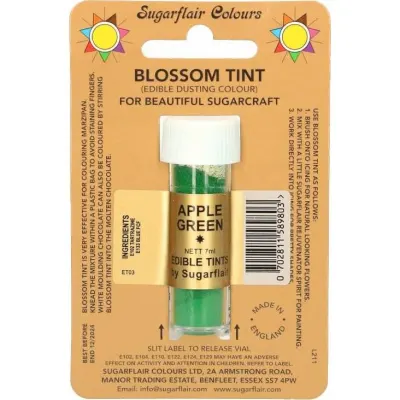 Jedlá prachová barva Apple Green 7 ml – Sugarflair
