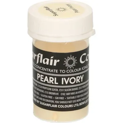 Gelová barva perl ivory pastelová 25 g – Sugarflair