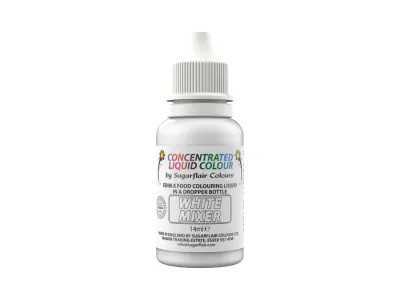 Běloba Super White tekutá bílá barva 14 ml – Sugarflair