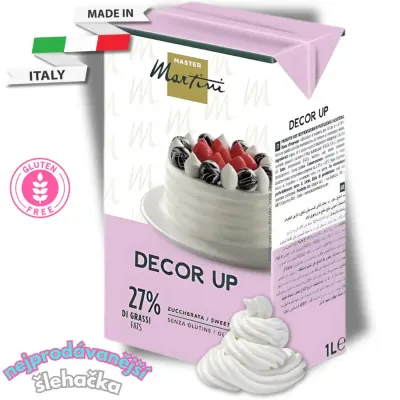 Rostlinná šlehačka Decor Up slazená 1 l – Master Martini