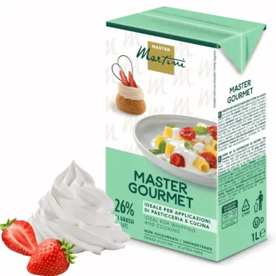 Rostlinná šlehačka neslazená 26% 1 l – Master Martini