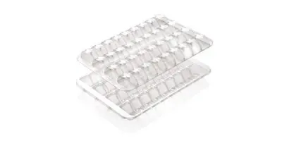 Plastová krabička na makronky 36 ks, 28,5 × 20,5 × 4,8 cm (2 ks)
