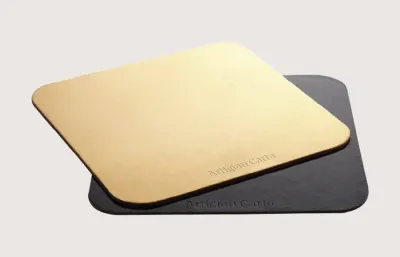 Podložka pod dort čtvercová zlato-černá 18 x 18 cm – 4Cake