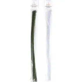 Květinové dráty #20 bílé 40 cm, 50 ks – Decora