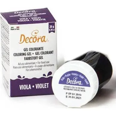 Fialová gelová barva 28 g – Decora
