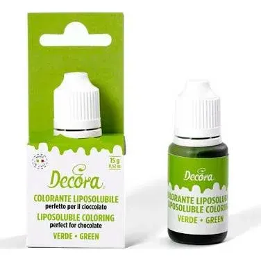 Barva do tuků zelená 15 g – Decora