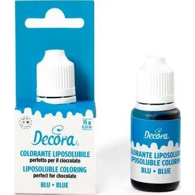 Barva do tuků modrá 15 g – Decora