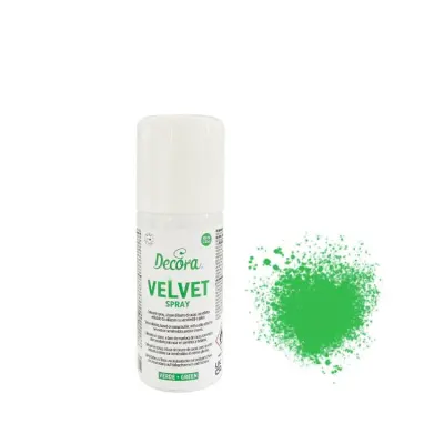 Sametový sprej zelený 100 ml – Decora