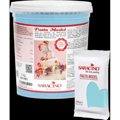 Modelovací hmota světle modrá na figurky 250 g – Saracino