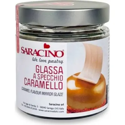 Zrcadlová poleva karamelová 350 g – Saracino