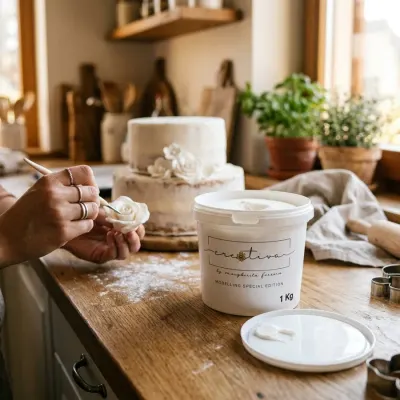 Modelovací fondán bílý pro tvorbu figurek 1 kg – Creativa