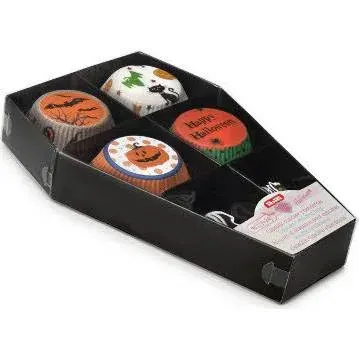 Cukrářské košíčky set Halloween ve tvaru rakve – Ibili