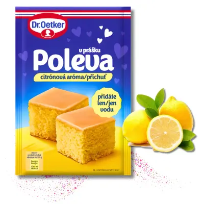 Citrónová poleva na dorty a moučníky 100 g – Dr. Oetker