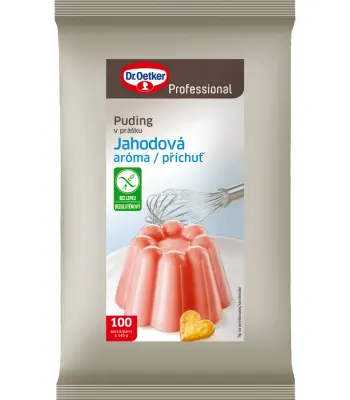 Puding s příchutí jahody 1 kg – Dr. Oetker