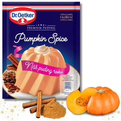 Puding Pumpkin Spice dýně se skořicí 40 g – Dr. Oetker
