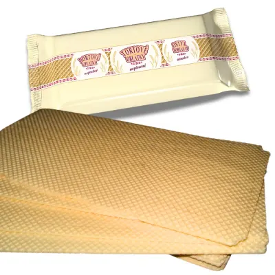 Waflové oplatky neplněné 34 × 15 cm, 11 ks (200 g) – IDC, Sereď