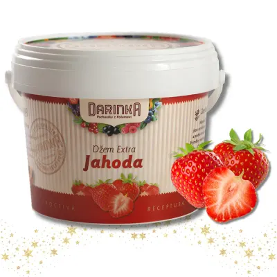 Ovocná náplň Jahoda s extra podílem ovoce 1 kg – Darinka