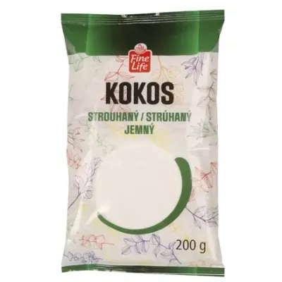 Kokos strouhaný 200 g – Fine Life