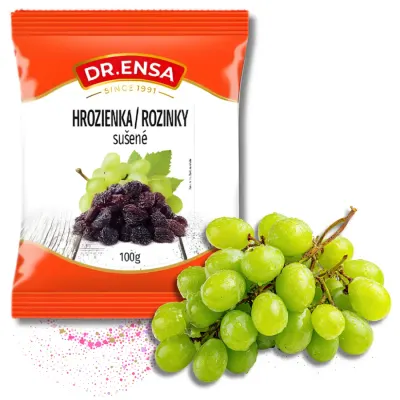 Sušené rozinky tmavé 100 g – Dr. Ensa