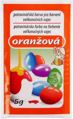Barva na velikonoční vajíčka oranžová 5 g – AROCO