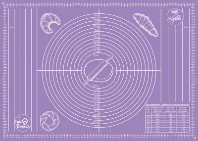 Protiskluzová silikonová podložka na pečení XXL 70 × 50 cm – Alvarak