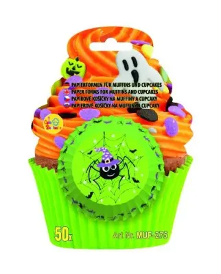 Košíčky na muffiny Halloweenské s pavoukem 50 ks – Alvarak