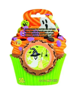 Košíčky na muffiny Halloweenské s duchem 50 ks – Alvarak