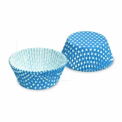 Košíčky na muffiny modré s puntíky 5 × 3 cm (40 ks) – Wimex