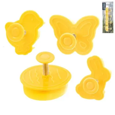 Vykrajovačky s pístem Velikonoce 4–5 cm, 4 ks – Orion